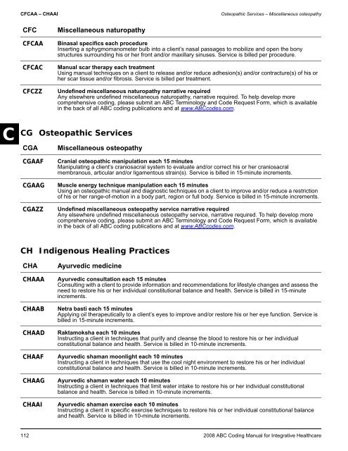 2008 ABC Coding Manual - Index of