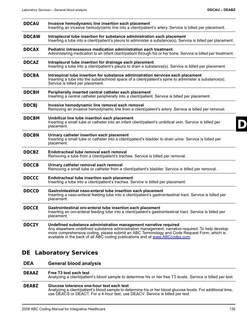 2008 ABC Coding Manual - Index of