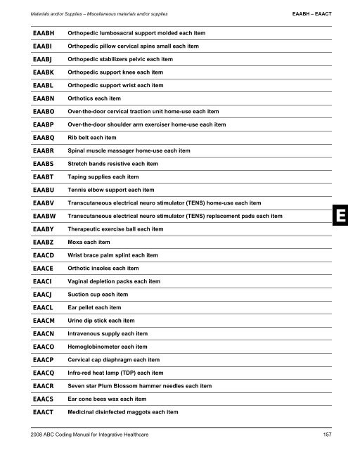 2008 ABC Coding Manual - Index of