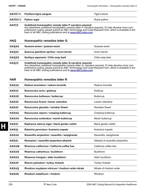 2008 ABC Coding Manual - Index of