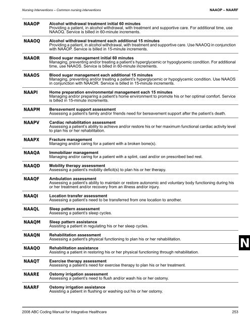 2008 ABC Coding Manual - Index of