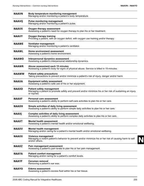 2008 ABC Coding Manual - Index of