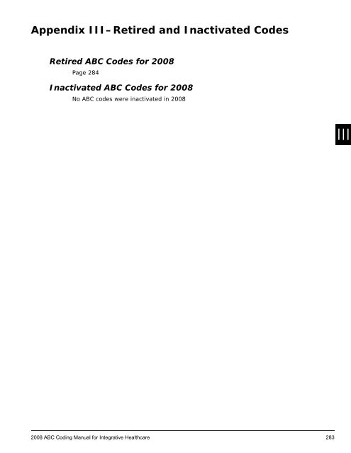 2008 ABC Coding Manual - Index of