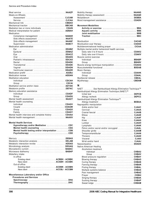 2008 ABC Coding Manual - Index of