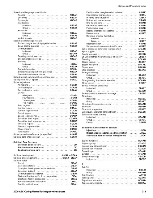 2008 ABC Coding Manual - Index of