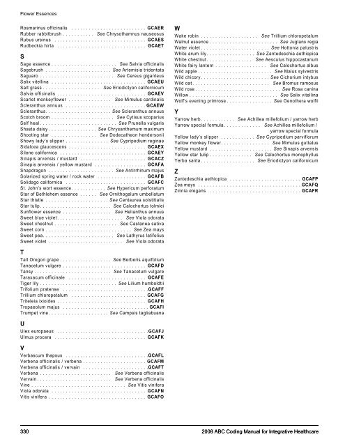 2008 ABC Coding Manual - Index of