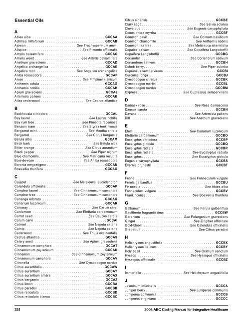 2008 ABC Coding Manual - Index of