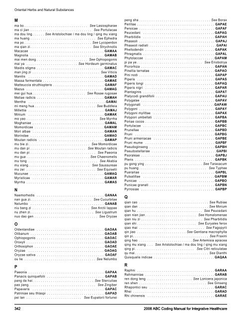 2008 ABC Coding Manual - Index of