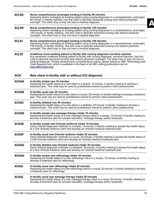 2008 ABC Coding Manual - Index of