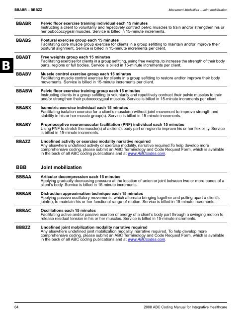 2008 ABC Coding Manual - Index of