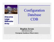 Configuration Database CDB - 6th ACS Workshop at UTFSM 2009