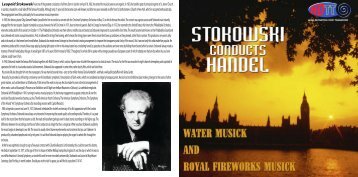 stokowski conducts handel water musick royal fireworks musick