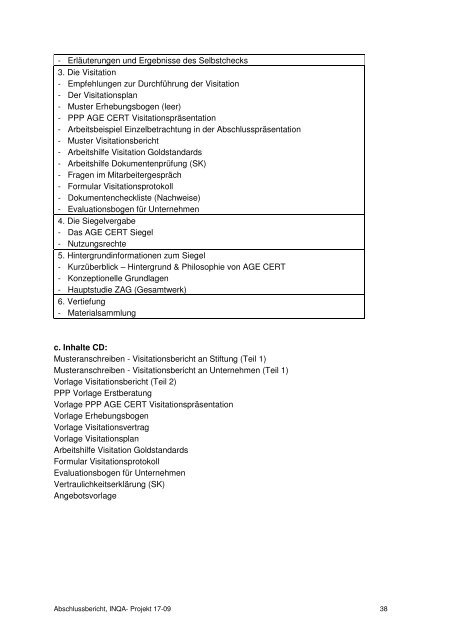 Abschlussbericht "AGE CERT" [PDF, 316KB] - INQA