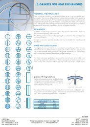 3. GASKETS FOR HEAT EXCHANGERS