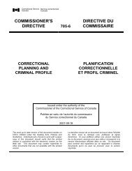 CD 705-6 - Correctional Planning and Criminal Profile - Service ...