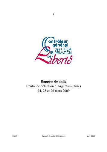 CD Argentan - rapport de visite_site - Site du Contrôleur Général ...