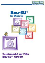 Bau-SU® GDPdU - Bau-Software Unternehmen GmbH