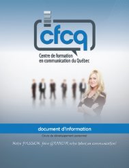 Cours de développement personnel - Centre de formation en ...