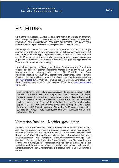 Text Sekundarstufe II - Europäische Akademie Berlin