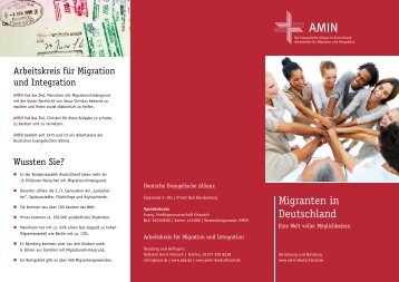AMIN Flyer - Deutsche Evangelische Allianz