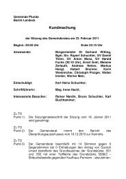 Kundmachung - Gemeinde Pfunds