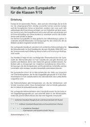 Handbuch zum Europakoffer für die Klassen 9/10 - Europäische ...