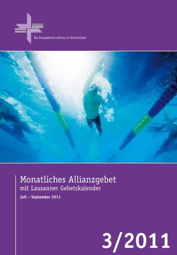 Gebetskalender September 2011 - Deutsche Evangelische Allianz