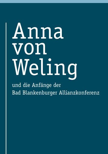 Anna von Weling und die Anfänge der Bad - Evangelisches ...
