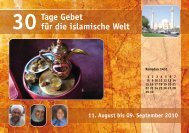 30Tage Gebet für die islamische Welt - Deutsche Evangelische Allianz