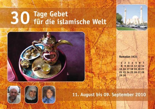 30Tage Gebet für die islamische Welt - Deutsche Evangelische Allianz