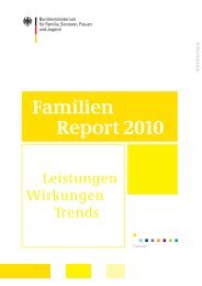 Familien Report 2010 - Bundesministerium für Familie, Senioren ...