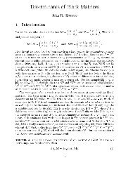 Determinants of Block Matrices