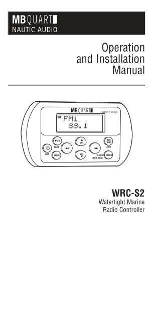 mb quart nautic