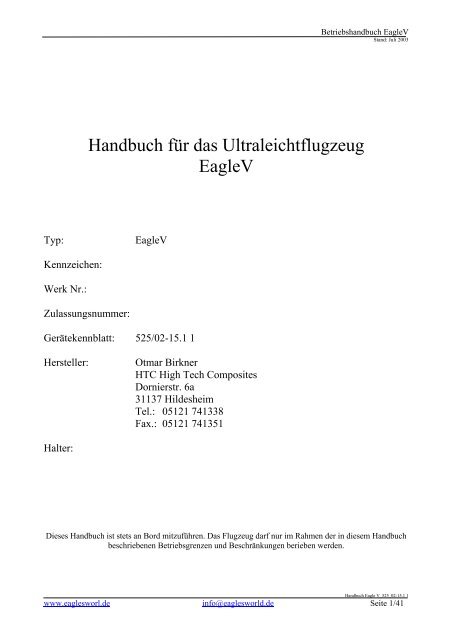 Handbuch Eagle V_525 Teil 1 - Airtrike Berlin