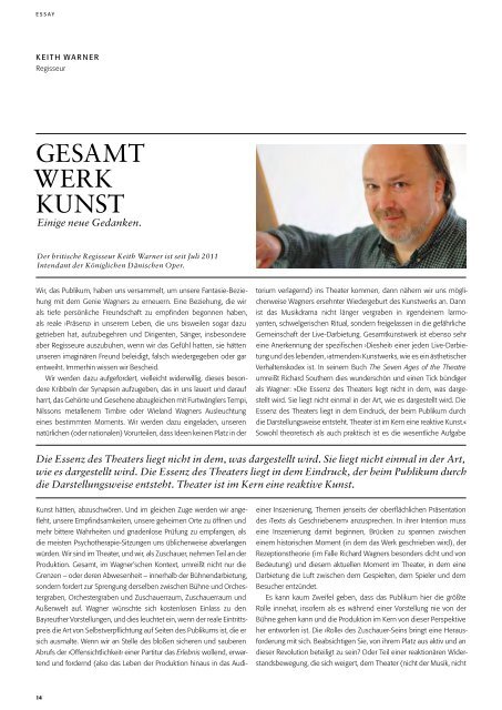 Opernmagazin Januar / Februar 2012 - Oper Frankfurt