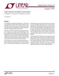 AN47 - High Speed Amplifier Techniques - Linear Technology
