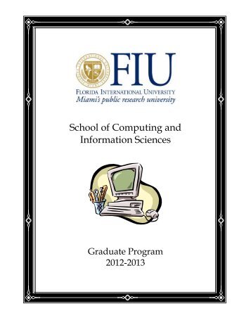 Graduate Program Booklet - School of Computing and Information ...