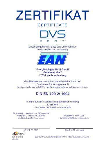 DIN EN 729-2 - ean-online.de