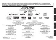 CDA-105Ri QRG - Alpine Europe