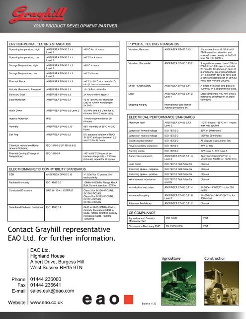 Environmentally Sealed CAN-bus Keypad - Eao