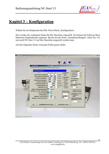 Bedienungsanleitung NC-Start 3.5 - EAS GmbH