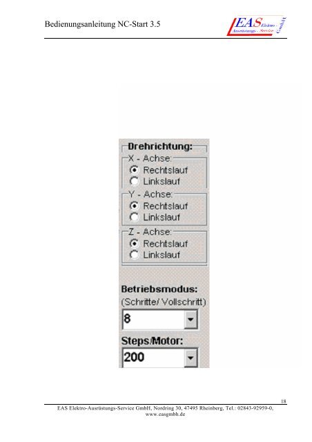 Bedienungsanleitung NC-Start 3.5 - EAS GmbH