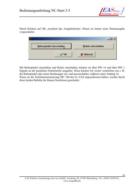 Bedienungsanleitung NC-Start 3.5 - EAS GmbH