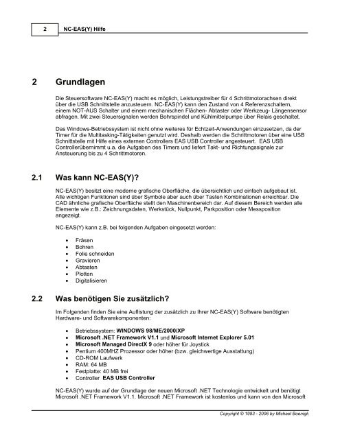 NC-EAS(Y) Hilfe - EAS GmbH