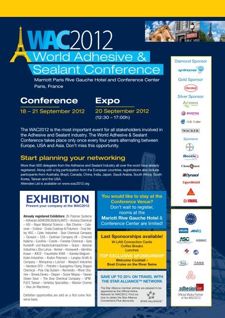 World Adhesive & Sealant Conference - FEICA