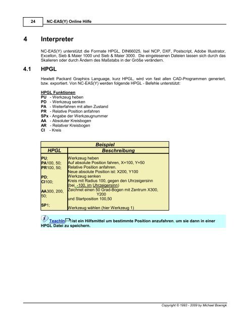 NC-EAS(Y) Online Hilfe - EAS GmbH