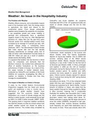 Weather: An Issue in the Hospitality Industry - CelsiusPro