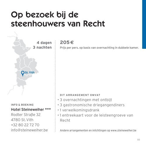 Klik hier om de brochure " korte verblijven" als