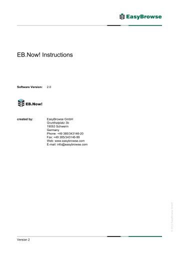 EB.Now! Instructions - EasyBrowse