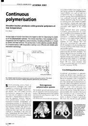 polymerisation - LIST Dry Processing